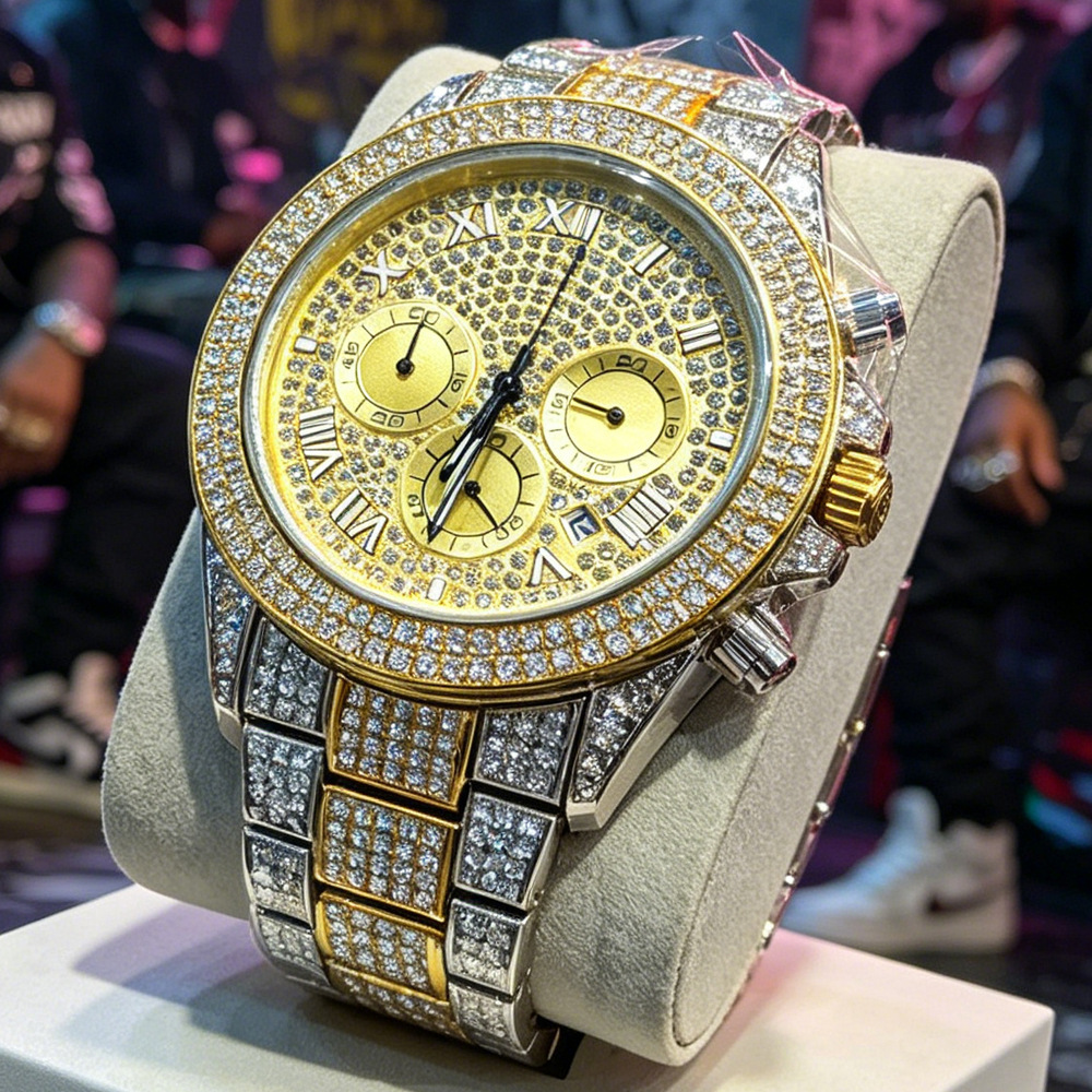 Luxury Watch Brands Logo - Zegarek kwarcowy męski bez logo, srebrny,