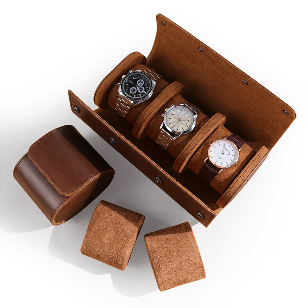 Luxury Watch Travel Case - Luksusowy, wykonany z prawdziwej skóry, etui