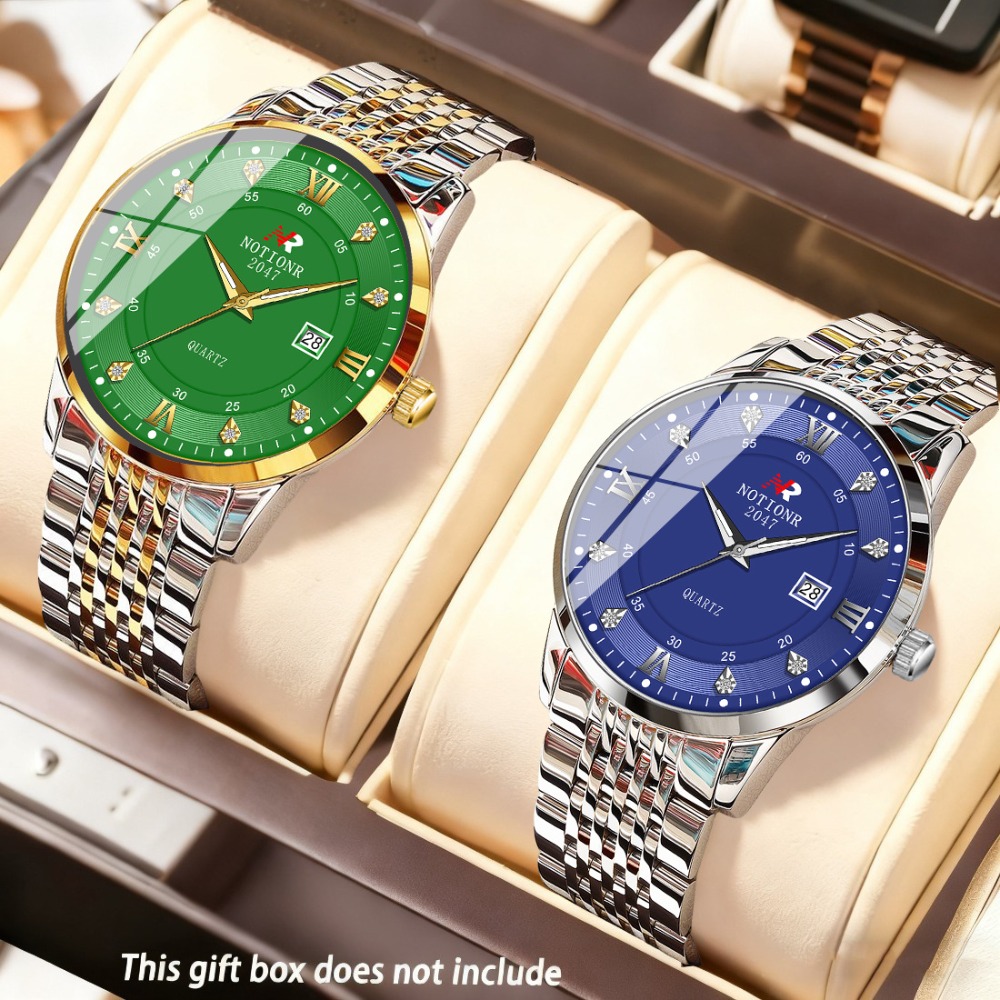 Luxury Watch Business - 2 sztuki klasycznych męskich zegarków kwarcowych