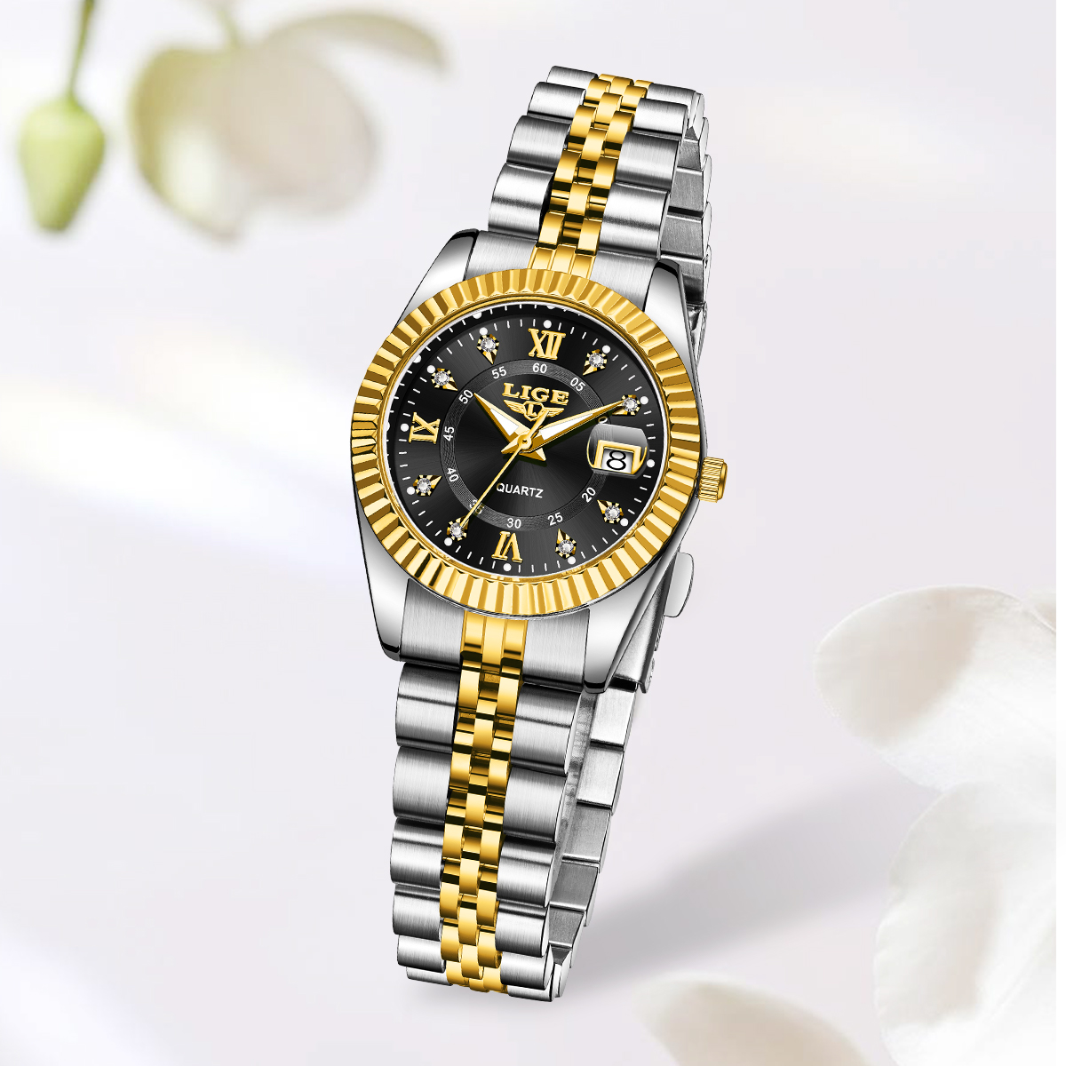 LIGE Fashion elegancki damski  – Luxury Watch Travel Case recenzja i cena