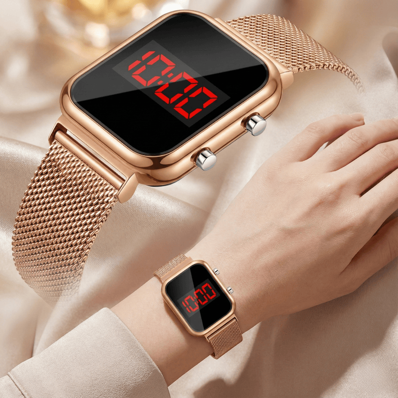 Modne zegarki LED z magnetyczn – Luxury Watch Market recenzja i cena
