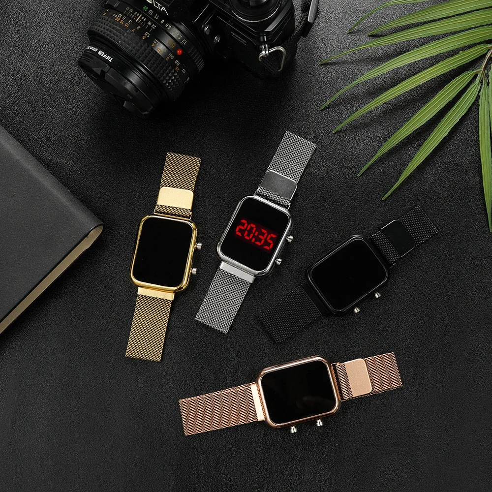 Modne zegarki LED z magnetyczn – Luxury Watch Market recenzja i cena