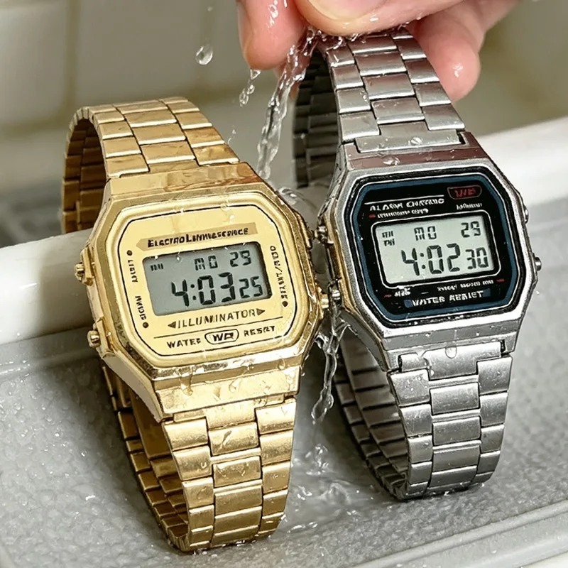 Luksusowe zegarki F91W z stalo – Luxury Watch Market recenzja i cena