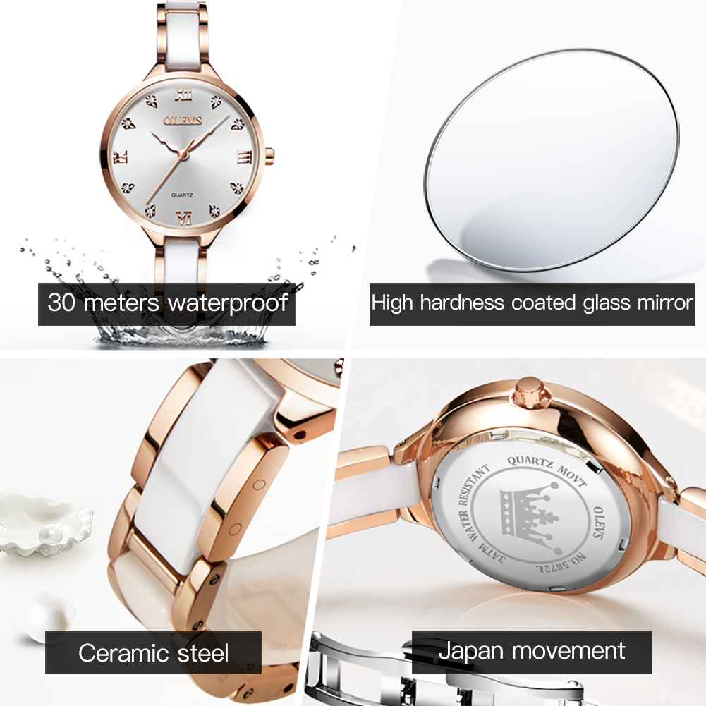 Ceramiczna sukienka OLEVS kobi – Luxury Watch Japan recenzja i cena