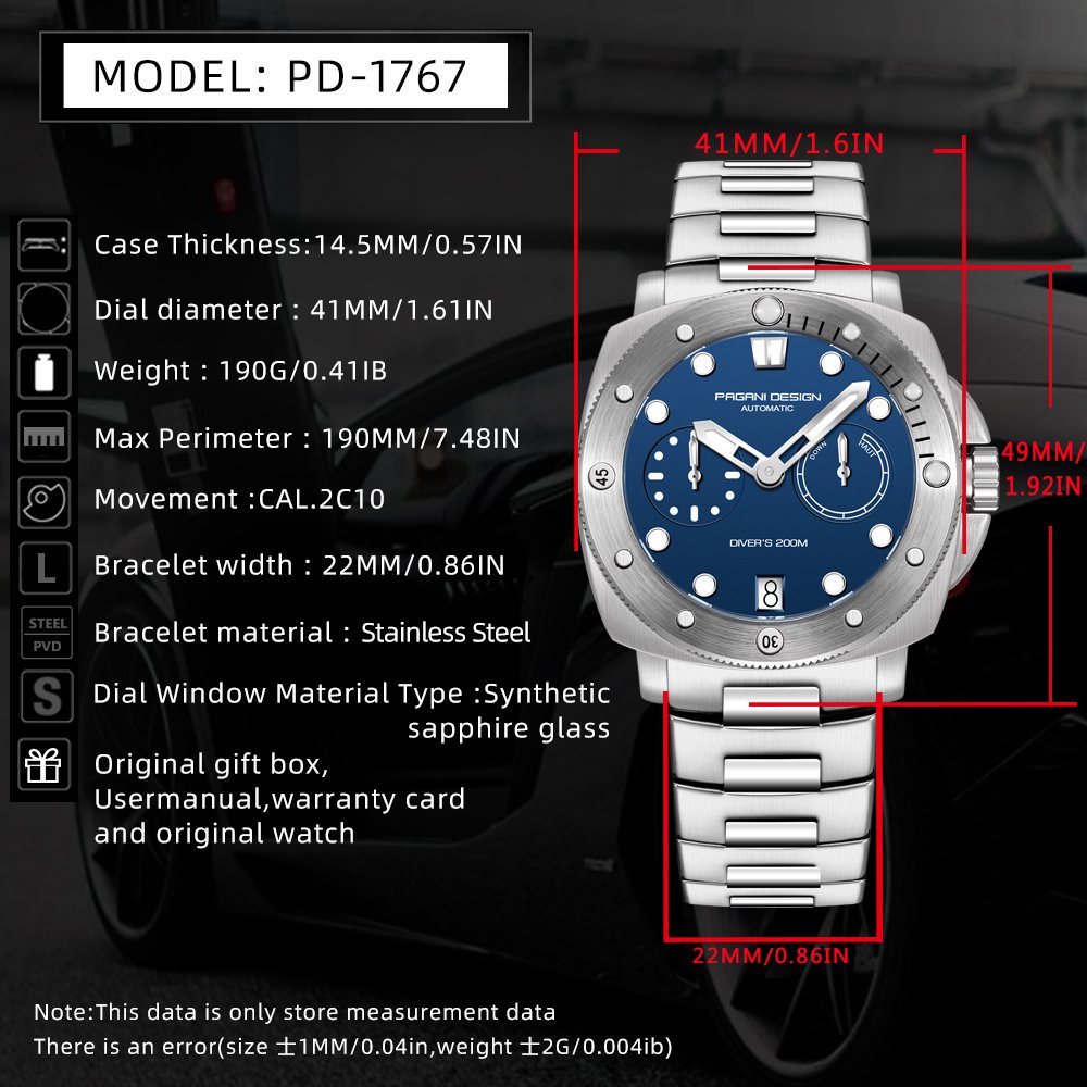 PAGANI DESIGN Męski zegarek au – Luxury Watch Design recenzja i cena