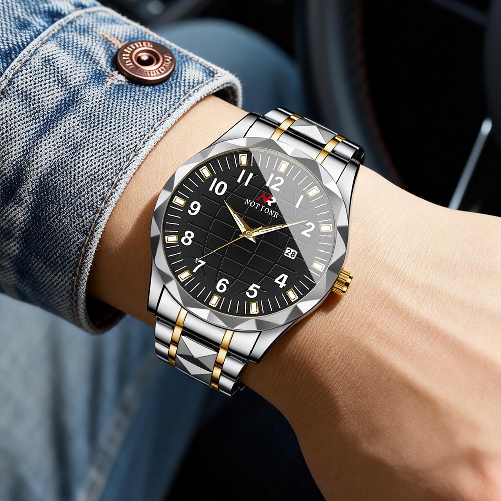 Męski zegarek kwarcowy ze stal – Luxury Watch Business recenzja i cena